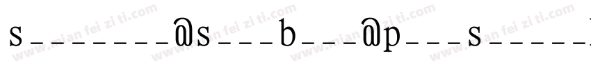 Spectral SemiBold PostScript字体转换